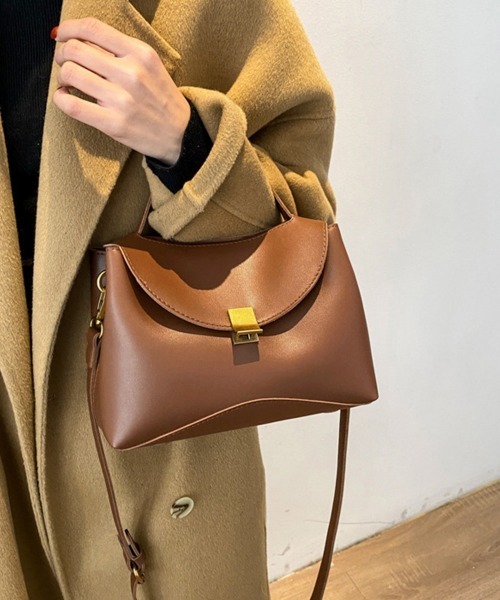 Miniministore(ミニミニストア)の「ショルダーバッグ 斜めがけ ハンドバッグ(ショルダーバッグ・レディース・ブラック/ベージュ/キャメル/ブラウン・FREE)」の19枚目の写真