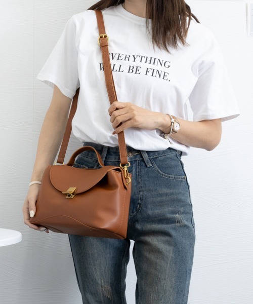 Miniministore(ミニミニストア)の「ショルダーバッグ 斜めがけ ハンドバッグ(ショルダーバッグ・レディース・ブラック/ベージュ/キャメル/ブラウン・FREE)」の20枚目の写真