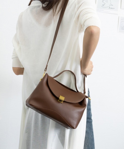 Miniministore(ミニミニストア)の「ショルダーバッグ 斜めがけ ハンドバッグ(ショルダーバッグ・レディース・ブラック/ベージュ/キャメル/ブラウン・FREE)」の22枚目の写真
