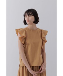 ラッフルスリーブブラウス