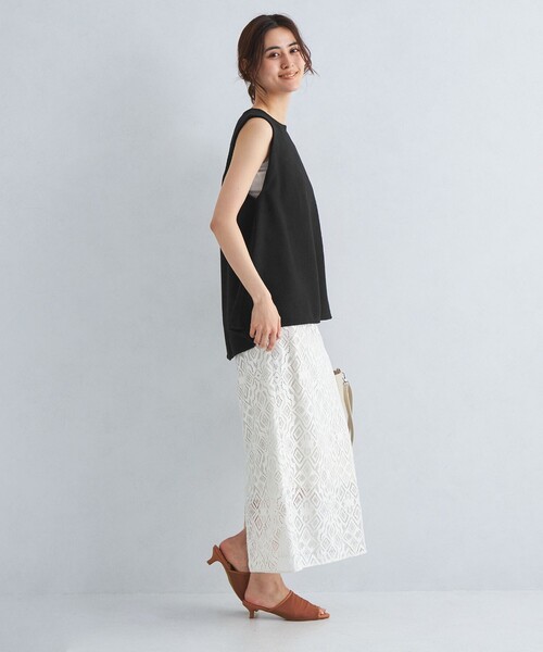 waac メッシュノースリーブ　プルオーバー green label relaxing（グリーンレーベルリラクシング）の「メッシュ