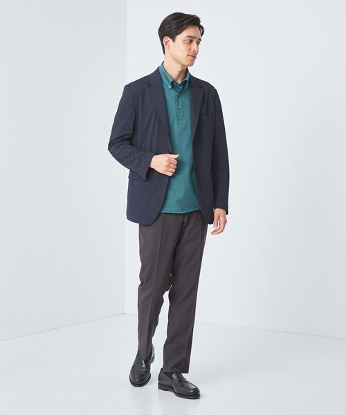 green label relaxing（グリーンレーベルリラクシング）の「シャンブレー ボタンダウン ポロシャツ（ポロシャツ・メンズ・ターコイズブルー/ダークグレー/ロイヤルブルー・S/XL/M/L）」の7枚目の写真
