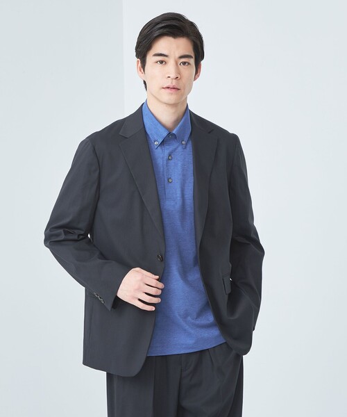 green label relaxing（グリーンレーベルリラクシング）の「シャンブレー ボタンダウン ポロシャツ（ポロシャツ・メンズ・ターコイズブルー/ダークグレー/ロイヤルブルー・S/XL/M/L）」の9枚目の写真