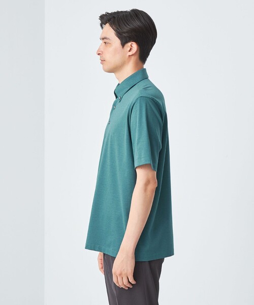green label relaxing（グリーンレーベルリラクシング）の「シャンブレー ボタンダウン ポロシャツ（ポロシャツ・メンズ・ターコイズブルー/ダークグレー/ロイヤルブルー・S/XL/M/L）」の12枚目の写真