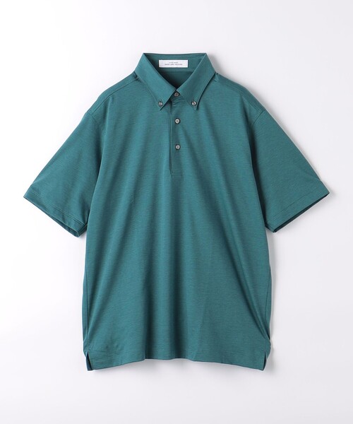 green label relaxing（グリーンレーベルリラクシング）の「シャンブレー ボタンダウン ポロシャツ（ポロシャツ・メンズ・ターコイズブルー/ダークグレー/ロイヤルブルー・S/XL/M/L）」の14枚目の写真