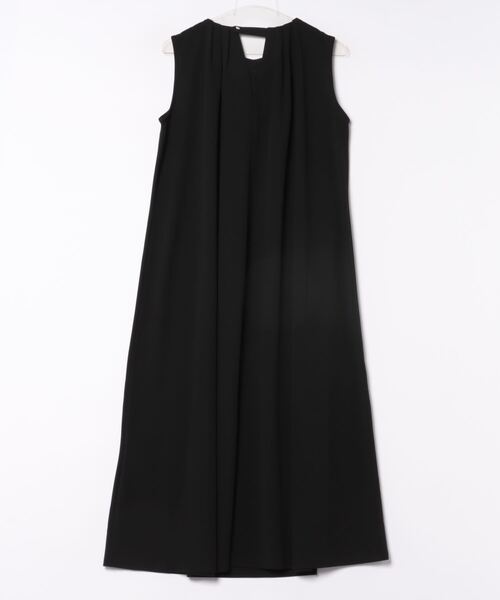 INTERPLANET（インタープラネット）の「カットジョーゼットタックデザインワンピース（ワンピース・レディース・ライトグレー/ブラック/チャコールグレー・FREE）」の4枚目の写真