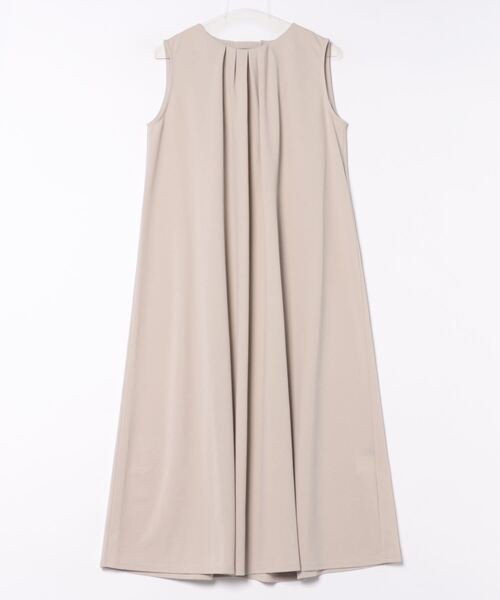 INTERPLANET（インタープラネット）の「カットジョーゼットタックデザインワンピース（ワンピース・レディース・ライトグレー/ブラック/チャコールグレー・FREE）」の9枚目の写真