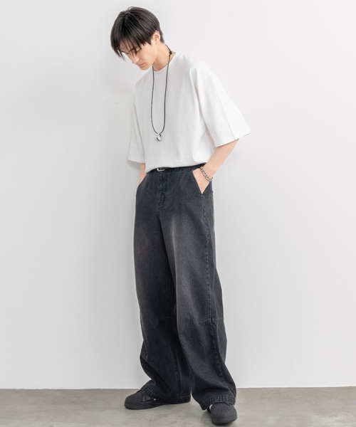 SINSS(シンス)の「Leather cord drop necklace / レザーコードドロップネックレス(ネックレス・メンズ・ブラック/ブラウン/レッド・FREE)」の5枚目の写真