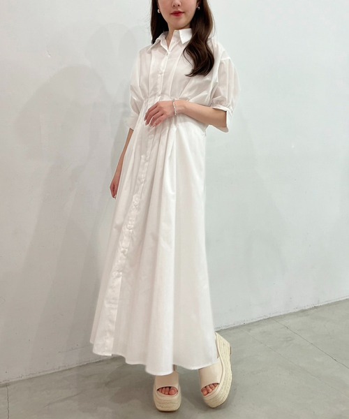 セール】バックレースアップシャツワンピース【WEB限定商品