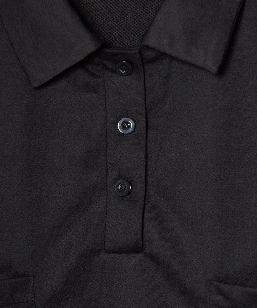 ROOPTOKYO（ループトウキョウ）の「クロップド丈ポロシャツトップス＋ショートパンツセット セットアップ（Tシャツ/カットソー・レディース・ブラック/ホワイト・FREE）」の19枚目の写真