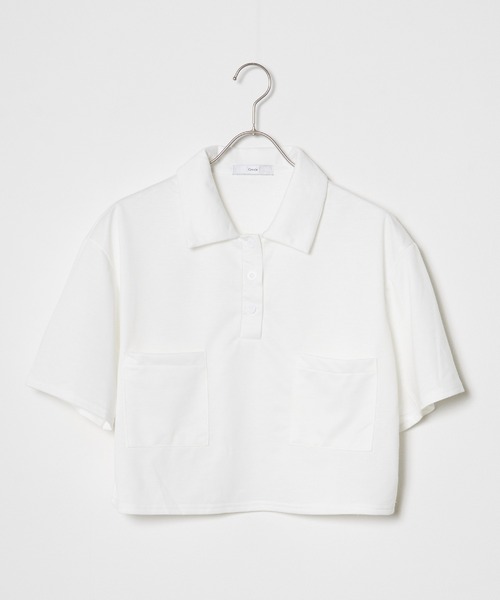 ROOPTOKYO（ループトウキョウ）の「クロップド丈ポロシャツトップス＋ショートパンツセット セットアップ（Tシャツ/カットソー・レディース・ブラック/ホワイト・FREE）」の10枚目の写真