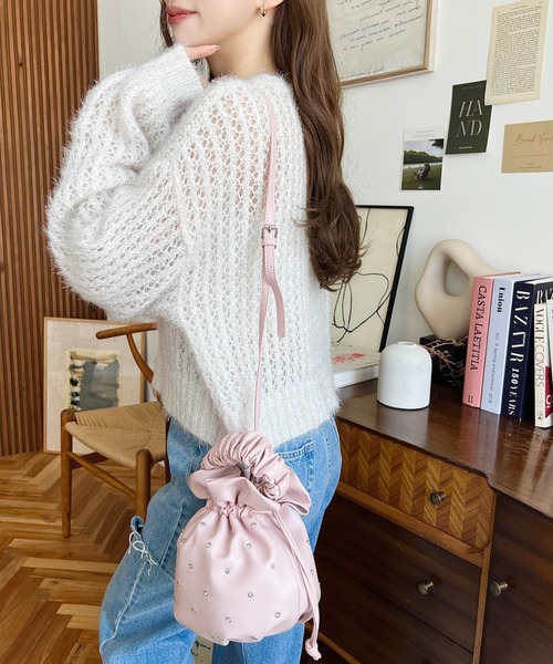 美品 HYSTERIC GLAMOUR 巾着 ピンク ヒステリックグラマー