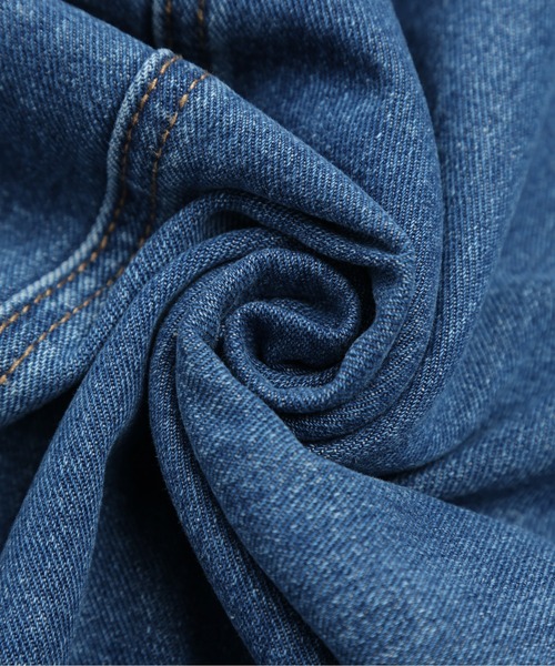 La-gemme（ラジェム）の「デニムジャンパースカート（ジャンパースカート・レディース・ブルー系その他/ブルー・L/M）」の3枚目の写真