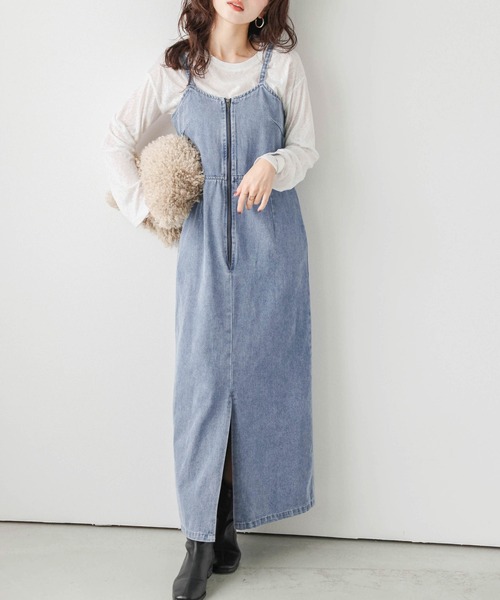 ASTRAETデニムジャンパースカート お値下げ可能 - メルカリ