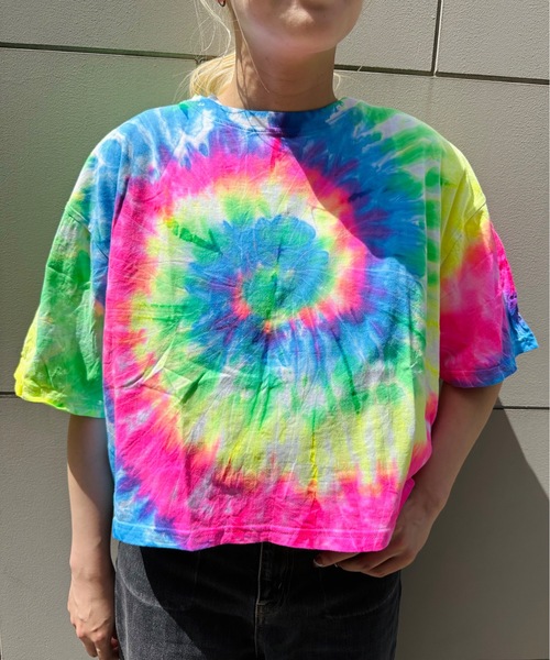 ONE DAY KMC (ワンデイケーエムシー)の「チャイハネ / ダイポップT-SH / TXX-4650(Tシャツ/カットソー・レディース・ブルー/ブラック/その他・ONESIZE)」の5枚目の写真