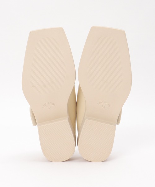 notch.（ノッチ）の「トングスクエアサンダル（サンダル・レディース・オフホワイト/ブラック・M/L）」の8枚目の写真