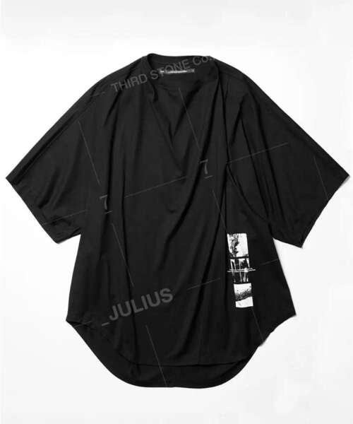 JULIUS（ユリウス）の「JULIUS/ユリウス/867CPM3（Tシャツ/カットソー・メンズ・ホワイト/ブラック・2/3）」の3枚目の写真