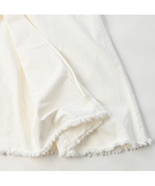 45R（フォーティファイブアール）の「ライ麦デニムのクロスオーバースカート（ホワイト）（スカート・レディース・ホワイト・MEDIUM/LARGE）」の5枚目の写真