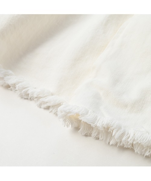 45R（フォーティファイブアール）の「ライ麦デニムのクロスオーバースカート（ホワイト）（スカート・レディース・ホワイト・MEDIUM/LARGE）」の4枚目の写真