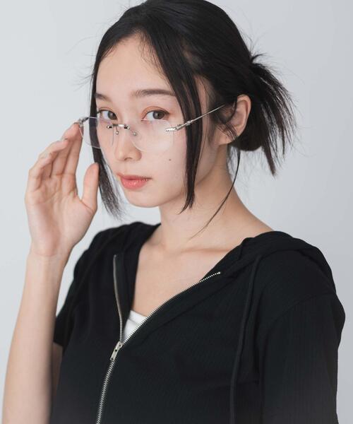 WEGO（ウィゴー）の「WEGO/リムレスデザインアイウェア（メガネ・レディース・シルバー・FREE）」の15枚目の写真