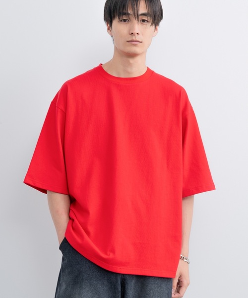 SINSS（シンス）の「Loose fit heavyweight T-shirt / ルーズフィットヘビーウェイトTシャツ（Tシャツ/カットソー・メンズ・ホワイト/レッド/ブラック・SMALL/MEDIUM/LARGE）」の3枚目の写真