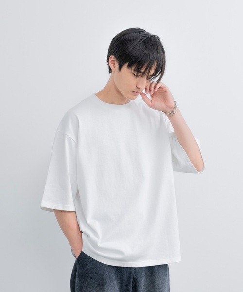 SINSS（シンス）の「Loose fit heavyweight T-shirt / ルーズフィットヘビーウェイトTシャツ（Tシャツ/カットソー・メンズ・ホワイト/レッド/ブラック・SMALL/MEDIUM/LARGE）」の20枚目の写真