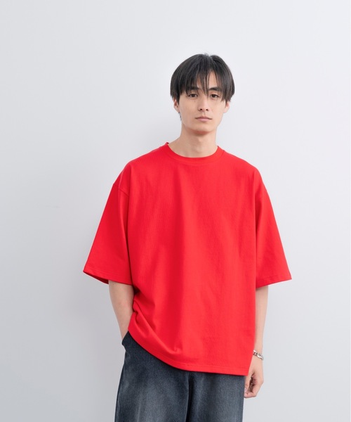SINSS（シンス）の「Loose fit heavyweight T-shirt / ルーズフィットヘビーウェイトTシャツ（Tシャツ/カットソー・メンズ・ホワイト/レッド/ブラック・SMALL/MEDIUM/LARGE）」の4枚目の写真