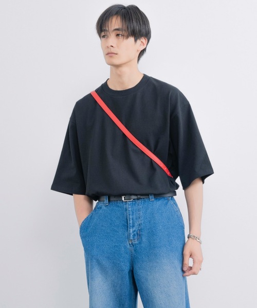 SINSS（シンス）の「Loose fit heavyweight T-shirt / ルーズフィットヘビーウェイトTシャツ（Tシャツ/カットソー・メンズ・ホワイト/レッド/ブラック・SMALL/MEDIUM/LARGE）」の5枚目の写真