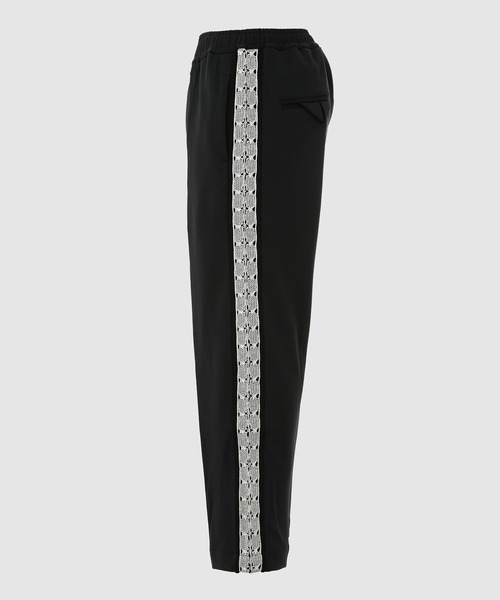 SASQUATCHfabrix.(サスクワァッチファブリックス)の「LACE TAPE TRACK PANTS(その他パンツ・メンズ・ブラック/パープル系その他・L/M)」の2枚目の写真