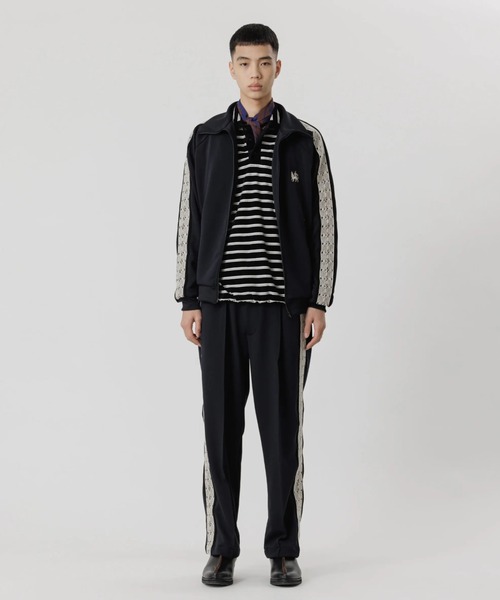 SASQUATCHfabrix.(サスクワァッチファブリックス)の「LACE TAPE TRACK PANTS(その他パンツ・メンズ・ブラック/パープル系その他・L/M)」の3枚目の写真