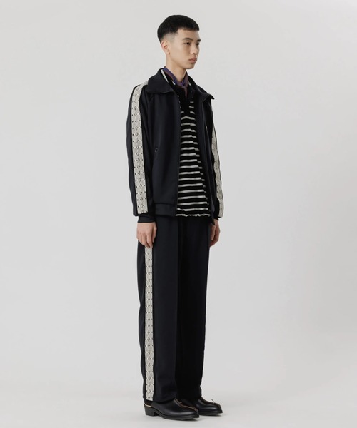 SASQUATCHfabrix.(サスクワァッチファブリックス)の「LACE TAPE TRACK PANTS(その他パンツ・メンズ・ブラック/パープル系その他・L/M)」の4枚目の写真