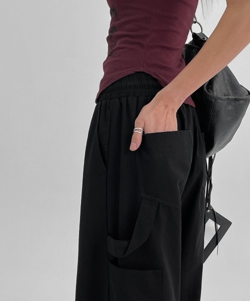 BLACKUP（ブラックアップ）の「[MADE]  ミユカーフェンダーリネンライクバンディングパンツ（その他パンツ・レディース・ブラック/チャコール/グレイッシュベージュ・ONESIZE）」の19枚目の写真