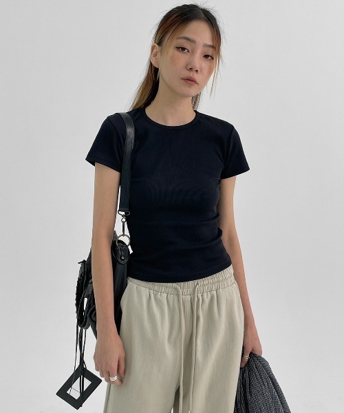 BLACKUP（ブラックアップ）の「[MADE]  ミユカーフェンダーリネンライクバンディングパンツ（その他パンツ・レディース・ブラック/チャコール/グレイッシュベージュ・ONESIZE）」の12枚目の写真