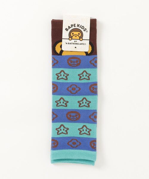 A BATHING APE（アベイシングエイプ）の「MILO FACE BABY LEG WARMERS（レッグウォーマー・キッズ・ピンク/イエロー/ブルー・FREE）」の7枚目の写真