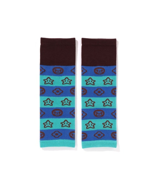 A BATHING APE（アベイシングエイプ）の「MILO FACE BABY LEG WARMERS（レッグウォーマー・キッズ・ピンク/イエロー/ブルー・FREE）」の4枚目の写真