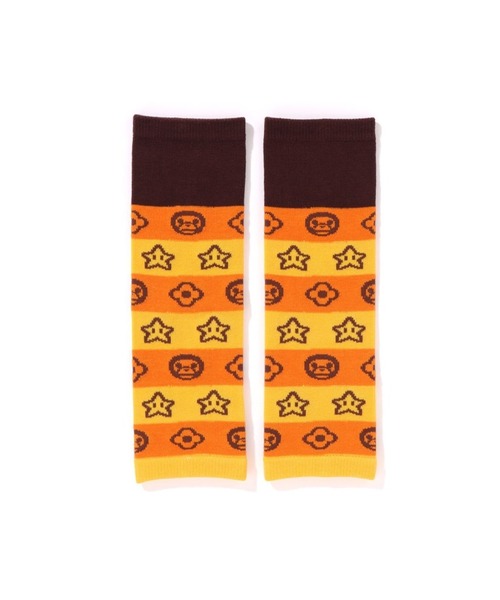 A BATHING APE（アベイシングエイプ）の「MILO FACE BABY LEG WARMERS（レッグウォーマー・キッズ・ピンク/イエロー/ブルー・FREE）」の5枚目の写真