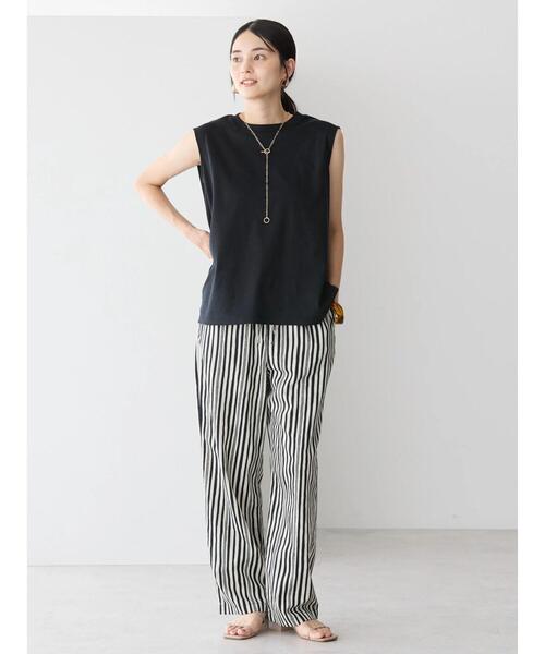 AMERICAN HOLIC(アメリカンホリック)の「接触冷感ショルダータックノースリーブプルオーバー(Tシャツ/カットソー・レディース・オフホワイト/カーキ/その他7/ブラック・M/L)」の22枚目の写真