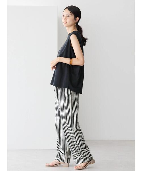 AMERICAN HOLIC(アメリカンホリック)の「接触冷感ショルダータックノースリーブプルオーバー(Tシャツ/カットソー・レディース・オフホワイト/カーキ/その他7/ブラック・M/L)」の21枚目の写真