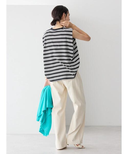 AMERICAN HOLIC(アメリカンホリック)の「接触冷感ショルダータックノースリーブプルオーバー(Tシャツ/カットソー・レディース・オフホワイト/カーキ/その他7/ブラック・M/L)」の15枚目の写真