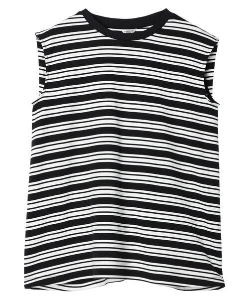 AMERICAN HOLIC(アメリカンホリック)の「接触冷感ショルダータックノースリーブプルオーバー(Tシャツ/カットソー・レディース・オフホワイト/カーキ/その他7/ブラック・M/L)」の14枚目の写真