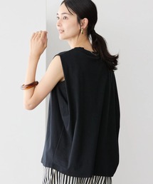 接触冷感ショルダータックノースリーブプルオーバー