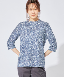 ジャガードプリントオーガニックコットンTシャツ