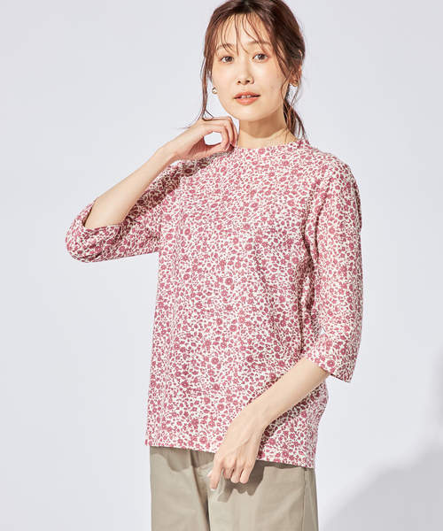 DECOY SINCE 1981(デコイシンスイチキュウハチイチ)の「ジャガードプリントオーガニックコットンTシャツ(Tシャツ/カットソー・レディース・ピンク/マスタード/ネイビー・M/L/LL)」の21枚目の写真