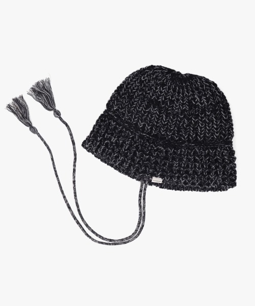 OVERRIDE(オーバーライド)の「OVERRIDE KNIT BALLOON CLOCHE HAT SGP / オーバーライド(ハット・レディース・ブラック/ネイビー/レッド・57~59cm)」の9枚目の写真