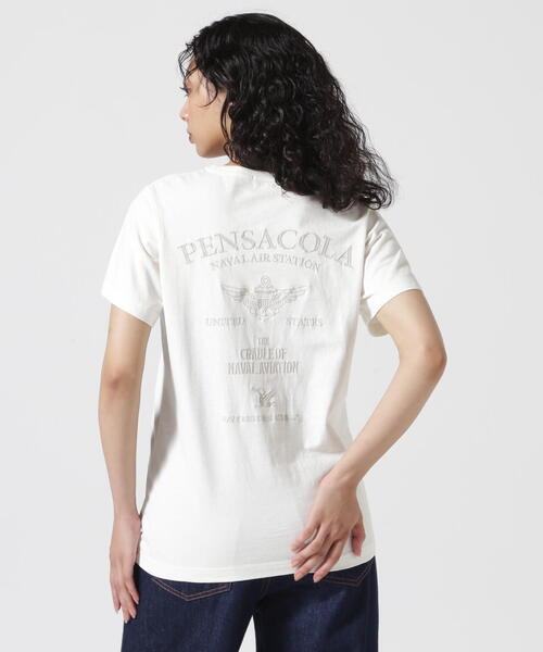《直営店限定》FADE WASHＴ-SHIRT 'PENSACOLA'/フェイドウォッシュTシャツ'ペンサコーラ'（Tシャツ/カットソー）｜AVIREX（アヴィレックス）