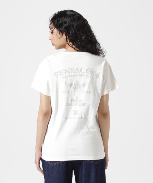 《直営店限定》FADE WASHＴ-SHIRT 'PENSACOLA'/フェイドウォッシュTシャツ'ペンサコーラ'（Tシャツ/カットソー）｜AVIREX（アヴィレックス）