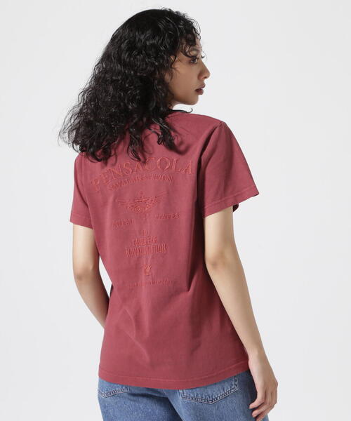 《直営店限定》FADE WASHＴ-SHIRT 'PENSACOLA'/フェイドウォッシュTシャツ'ペンサコーラ'（Tシャツ/カットソー）｜AVIREX（アヴィレックス）