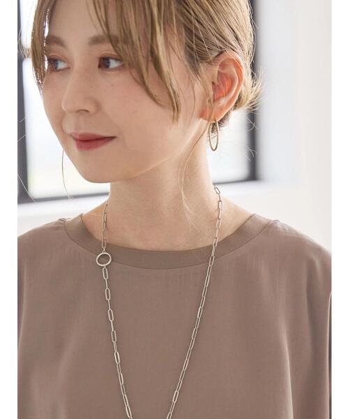 AMERICAN HOLIC(アメリカンホリック)の「接触冷感 衿リブブラウソー(Tシャツ/カットソー・レディース・アイボリー/モカ/チャコールグレー・L/M)」の14枚目の写真