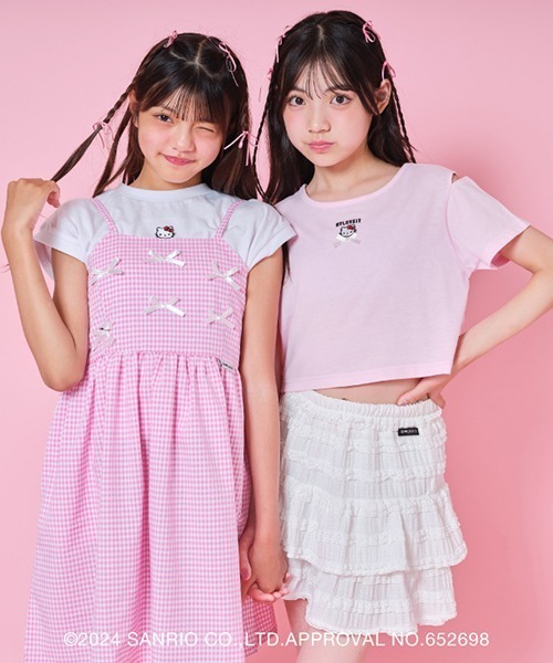 セール】【ハローキティ】肩あきTシャツ（Tシャツ/カットソー