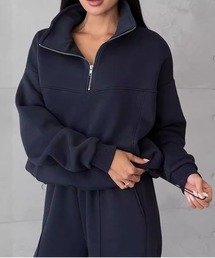 ミスタージェントルマン スタンドカラーハーフジップボンディングスウェット メンズ スウェット・トレーナー JPN：XL 中古 MISTERGENTLEMAN （ミスタージェントルマン）ZIP